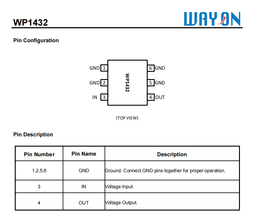 Wayon維安新品推薦，36V OVP過電壓保護(hù)IC，Over-Voltage Protection lC ， WP1432.png