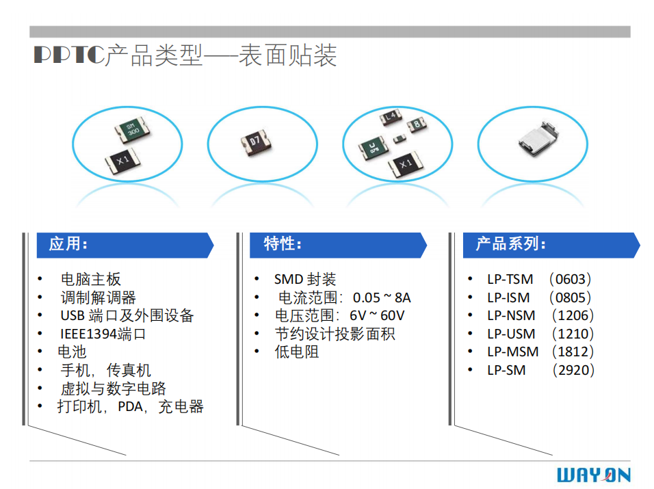 WAYON PTC,維安PTC,維安保險絲，如何選型